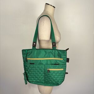 Mosey Gatitote Quilted Tote Bag Double Handle Lightweight Purse By Baggallini